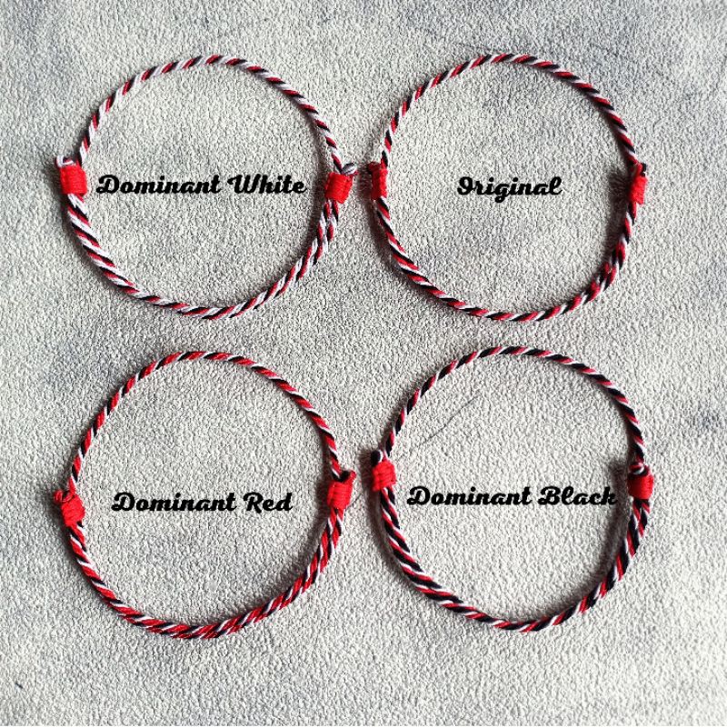 Gelang Tridatu Tipis 1 mm / Dominant Colour Tridatu Slot 1 mm / Tridatu Khas Bali Murah / Craft Dewata