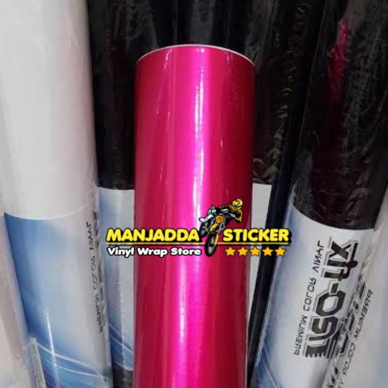 STIKER SKOTLET MOTOR METALIC PINK CANDY