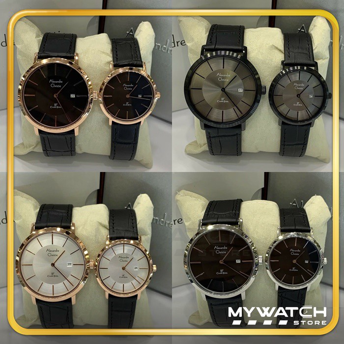 BISA SATUAN Jam Tangan Alexandre Christie Wanita / Pria / Couple AC 8599 AC8599 Original Alexander