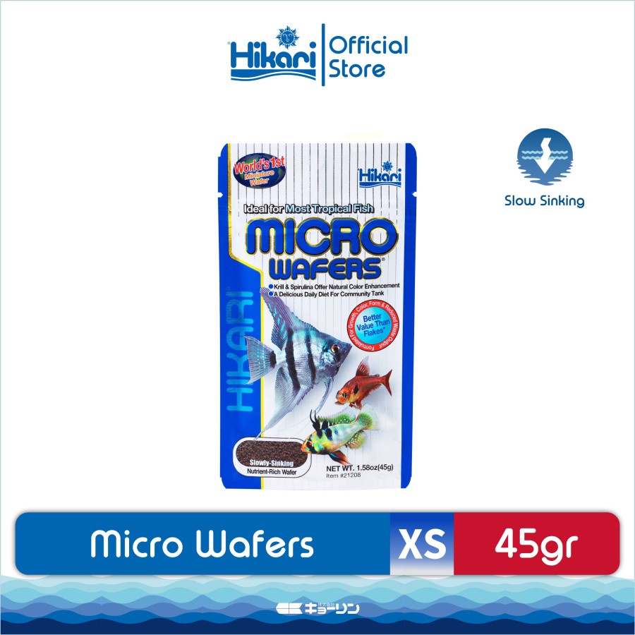 Hikari Micro Wafers 45 gram Pakan Makanan Pelet Wafer Ikan Hias Kecil