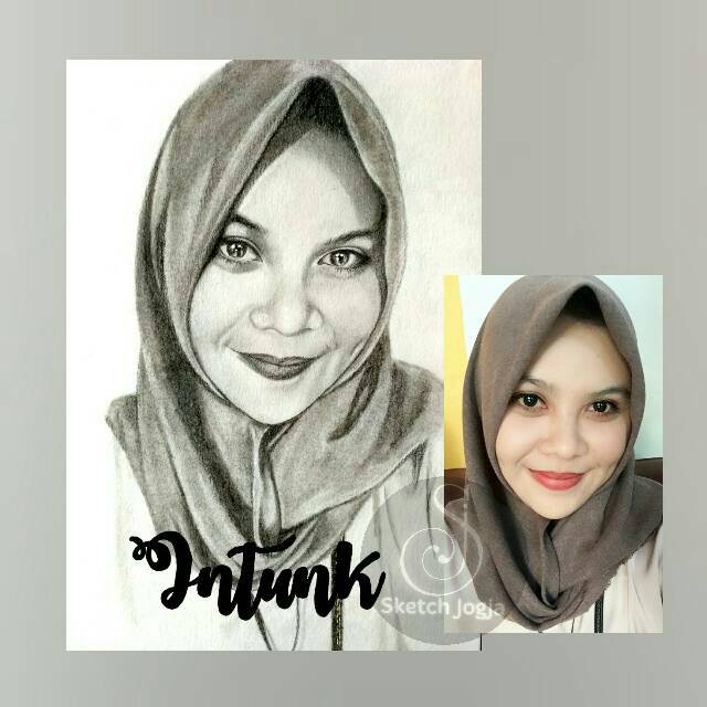 Sketsa A4 Tanpa Bingkai Sketsa Wajah Sketsa Murah Karikatur Sketch Jogja Jasa Lukis