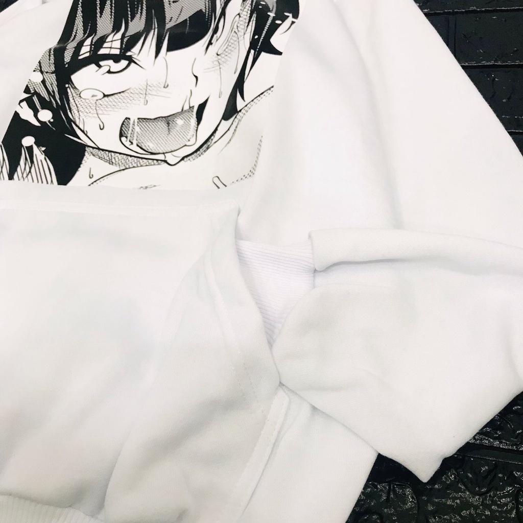 Hoodie Streetwear Ahegao Face