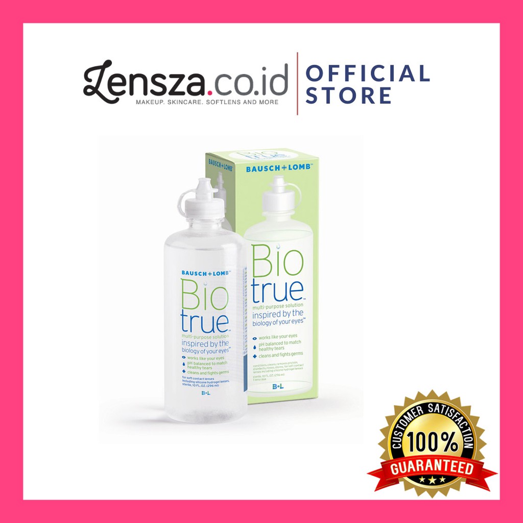 Lensza Cairan Softlens Bio true 300ml by Bausch &amp; Lomb / Pembersih Soflen Biotrue MPS / Biotru by Bausch and Lomb