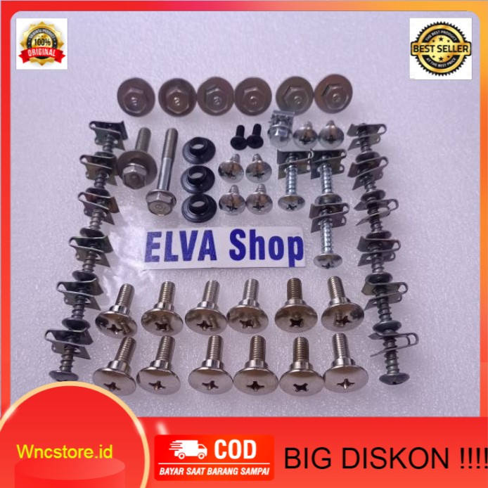 {TERLARIS}   baut ring bosh skrup lengkap full body satria fu  sa f satria f 150cc