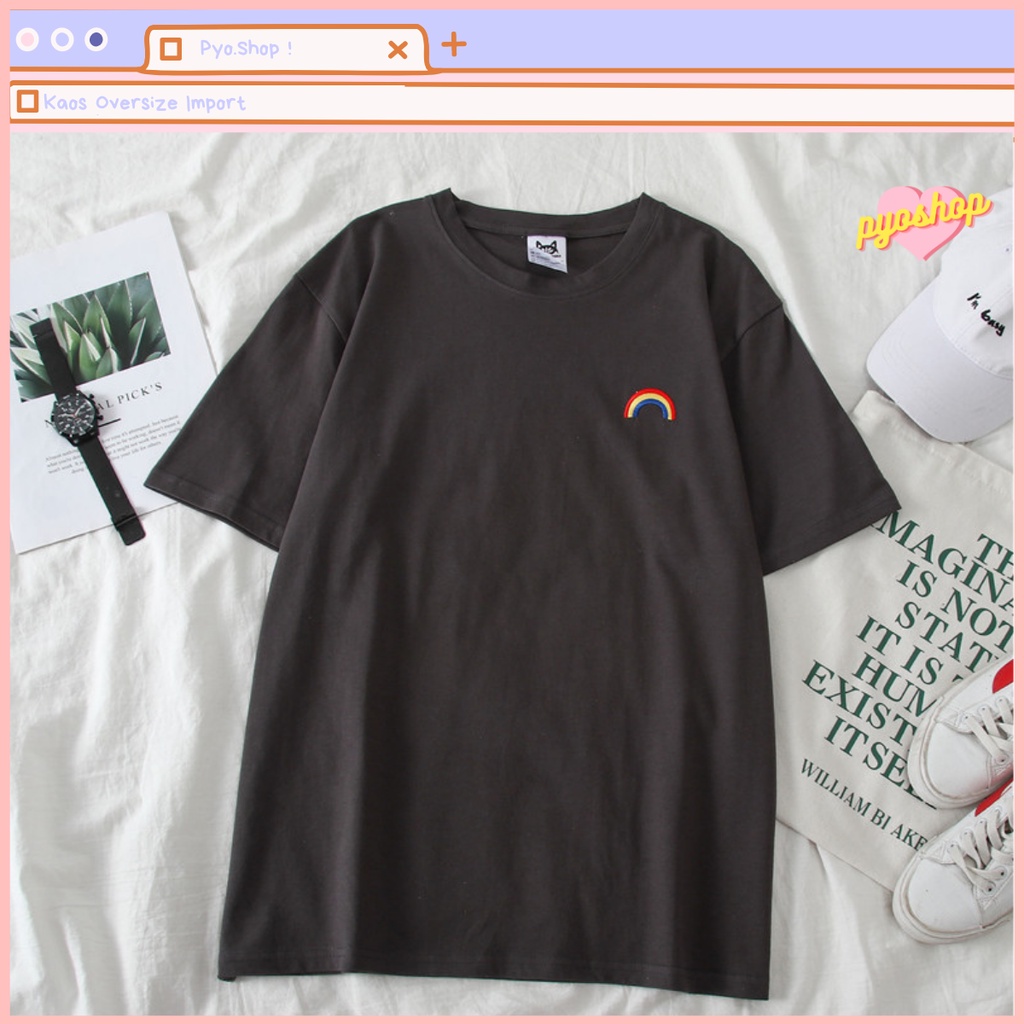 Oversize Tee Tshirt Kaos Import Longgar Motif CUACA BARU