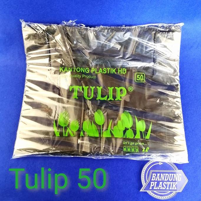 

((((()paling dicari] kantong plastik Kresek HD tulip ukuran 50 / hitam