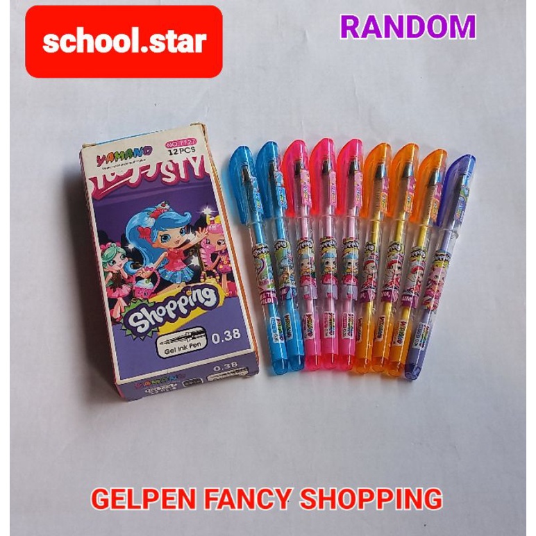 

《3pcs》GEL PEN FANCY / GEL PEN KARAKTER MATA JARUM