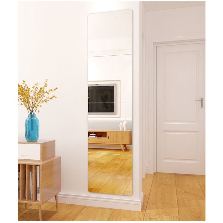 Promo harga rendah!Cermin pas empat bagian/cermin dinding/ cermin seluruh tubuh/ cermin kamar mandi/ cermin pakai baju/