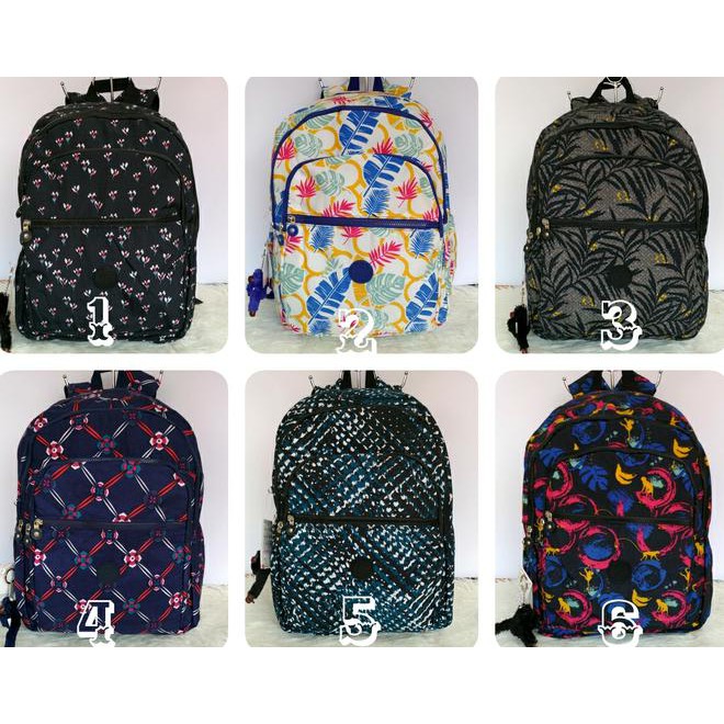 Kp625 Tas Ransel Kipling Motif Jumbo 4Ruang