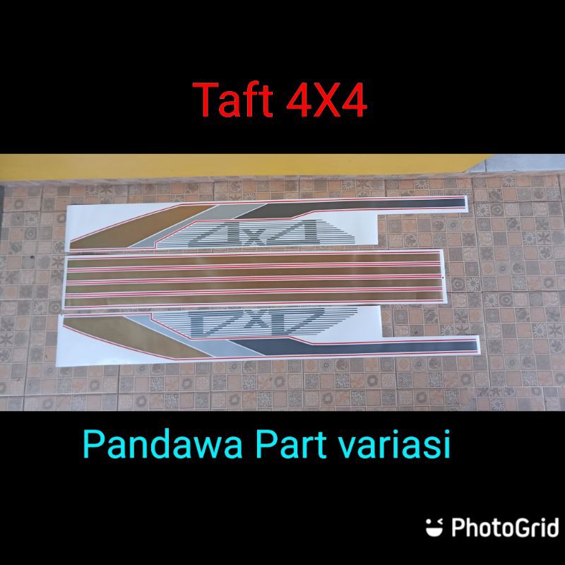 sticker stiker striping mobil Daihatsu Taft 4X4 GT Hiline Rocky