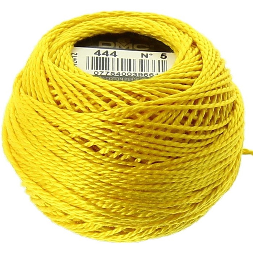 Benang Sulam DMC Art 116 Cotton Perle Pearl Ball Size 5 Kode 444
