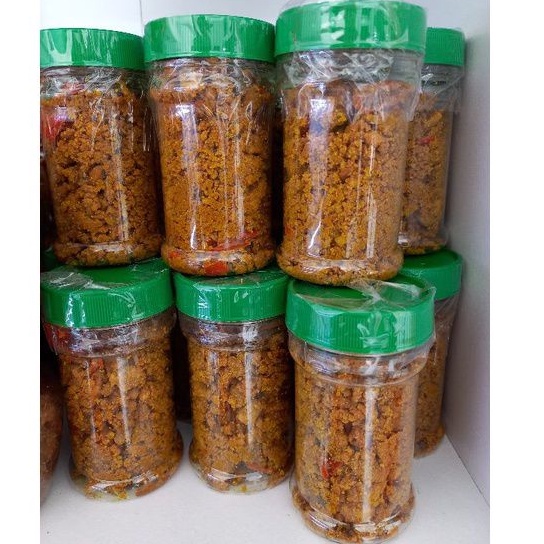 Masak kuning telur ikan telang tenggiri kering