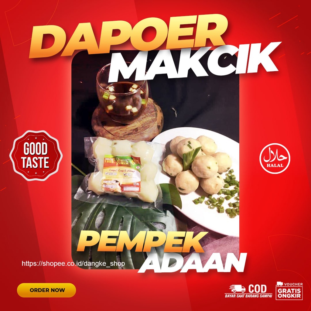 Empek-empek Adaan Dapoer MakCik + Cuko Asli Palembang Pempek Mpek-mpek Frozen Food Murah Enak