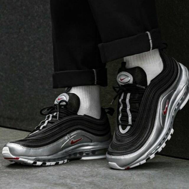 nike 97 black silver