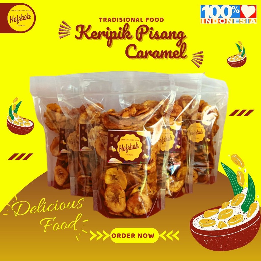 

Keripik Pisang Caramel Cemilan Oleh Oleh Khas Lampung