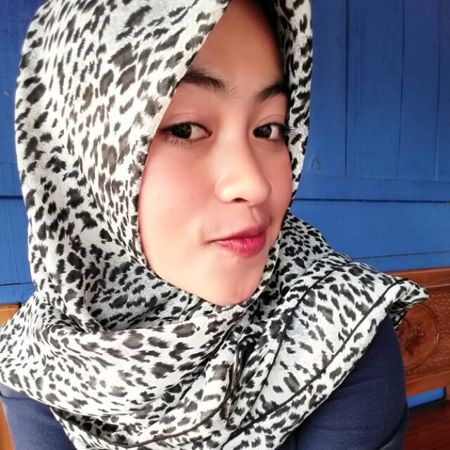 jilbab sifon motif macan