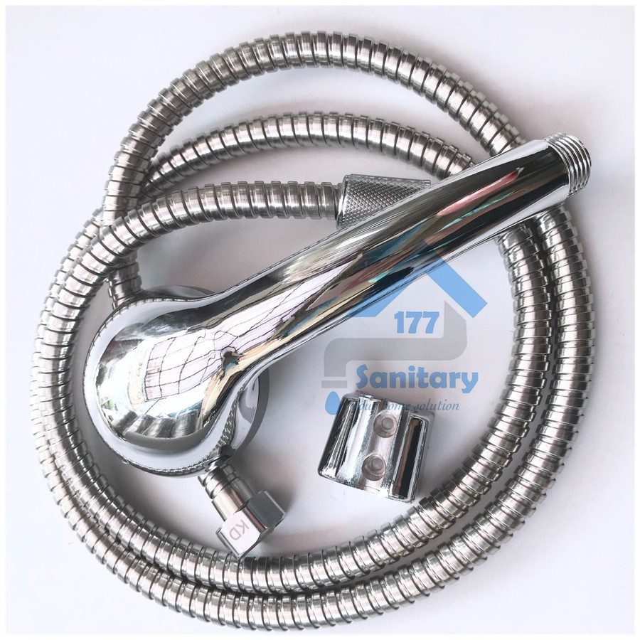 Handshower Chrome Set HS9903 MURAH - Hand Shower Mandi Semprotan Pancuran Mandi Paip Hujan Crom F72A