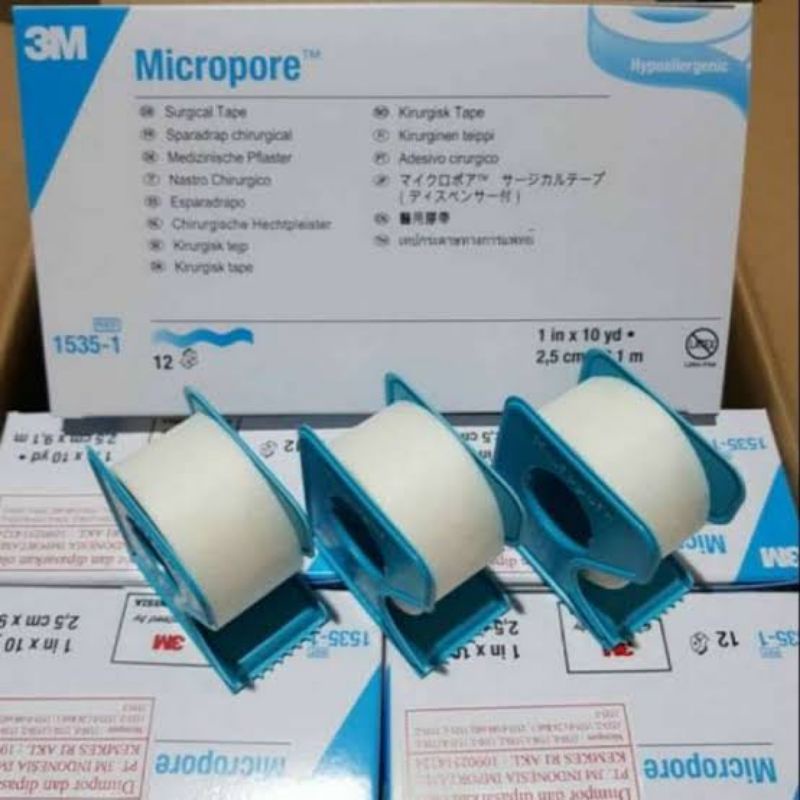 Micropore ½ inch 1 inch 2 inch / Plester 3M / Paper tipe 3M