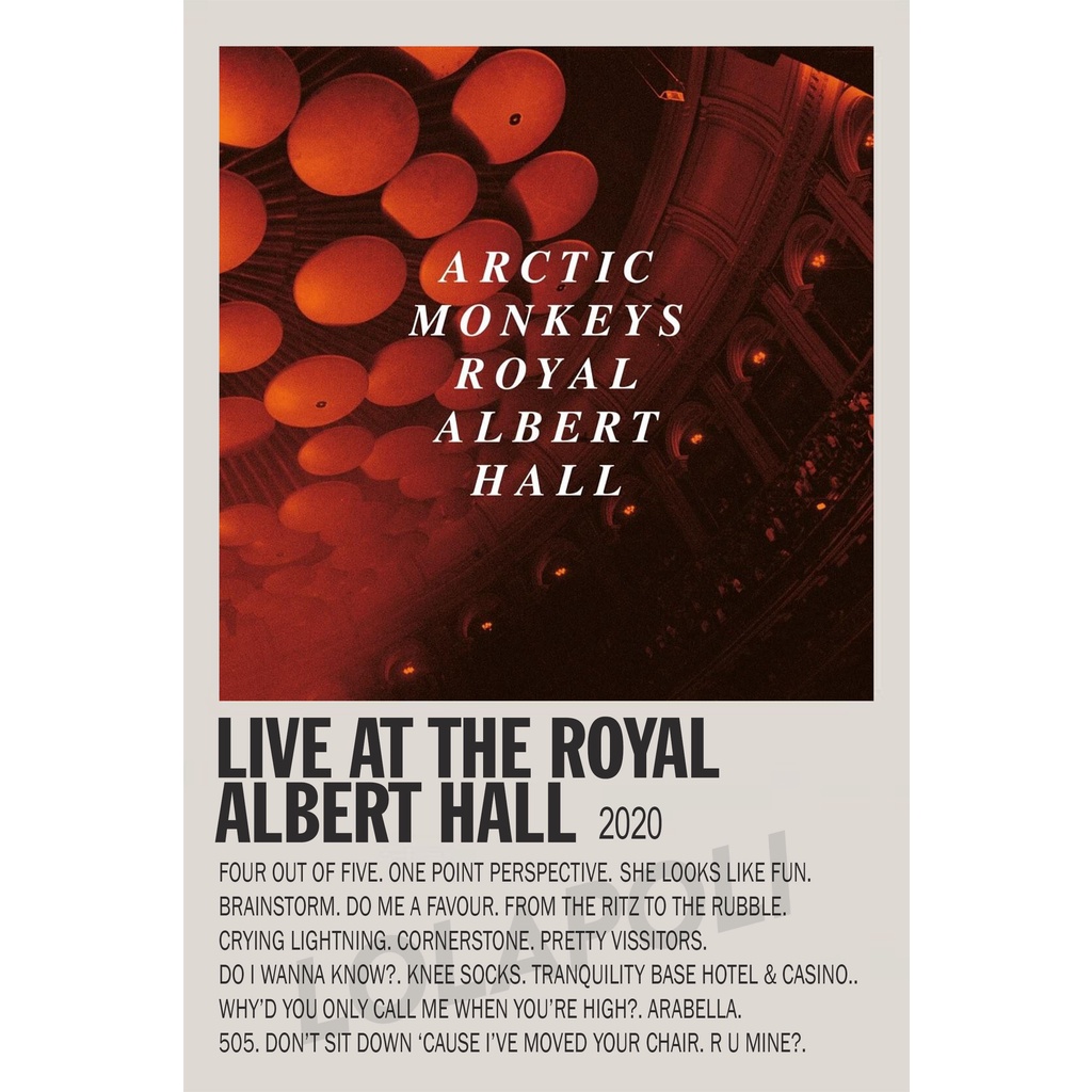 Poster Cover Album Live at The Royal Albert Hall - Arctic Monkeys