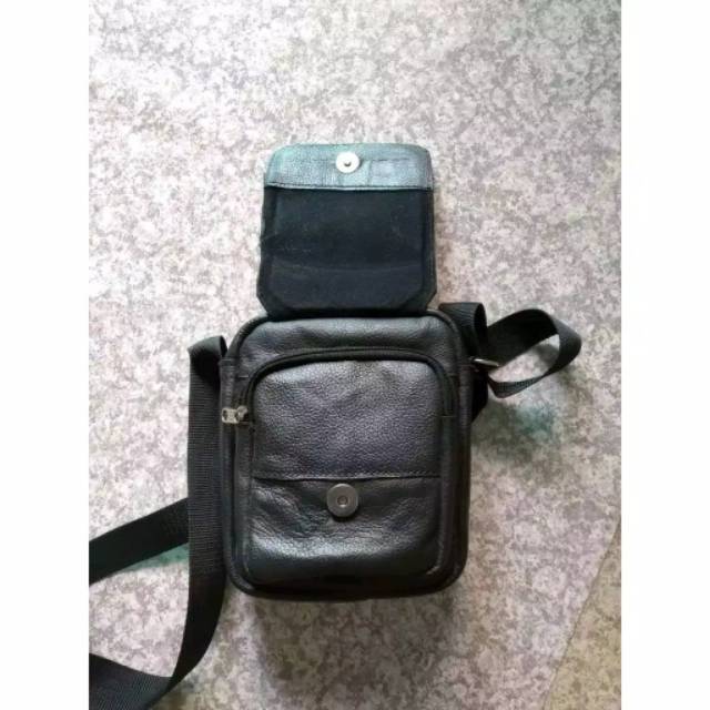 TAS SElemPANG PRIA KULIT SAPI ASLI TAS SLEMPANg COWOK KECIL MINI TERMURAH TERLARIS LEATHER ORIGINAL