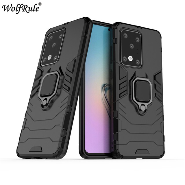 Samsung S20 / Plus / S20 Ultra Soft Case Panther Hybrid Ring Stand