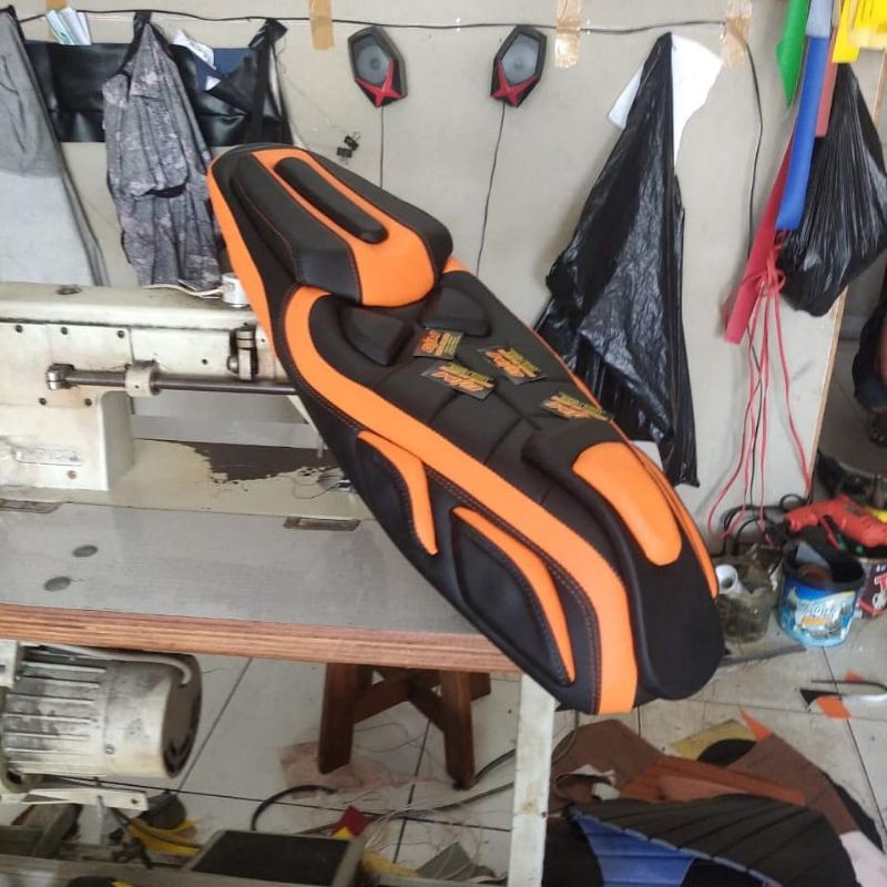 Jok Beat New Modifikasi Mbtech / JOK BETA NEW CUSTOM MODEL RETRO PREDATOR KULIT MBTECH / JOK BEAT NE