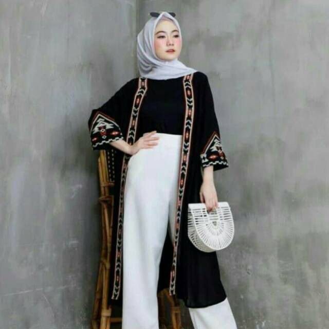 CARDI BOHEMIAN SIFON OUTER BKK BORDIR | KARDIGAN BORDIR SELEBGRAM HITS | LONG CARDI BORDIR PREMIUM-2