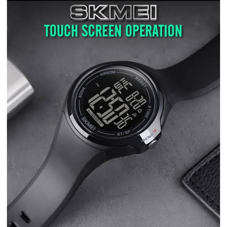 jam skmei 1602 original garansi Jam tangan pria Skmei 1602 Digital Touch screen