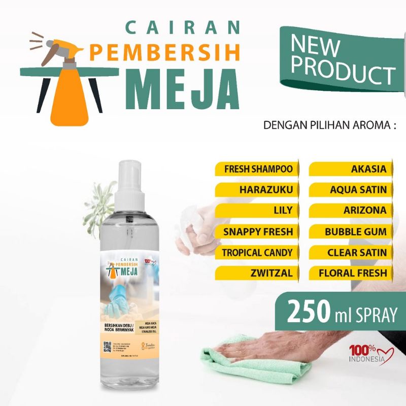 Pembersih Meja antiseptic aneka aroma wangi Segar kemasan spray 250 ml