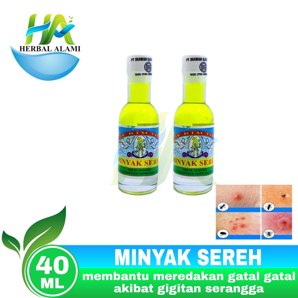 Minyak Sereh IE KIM TIE 40ml Sitronella - Meredakan Otot Kaku Gatal