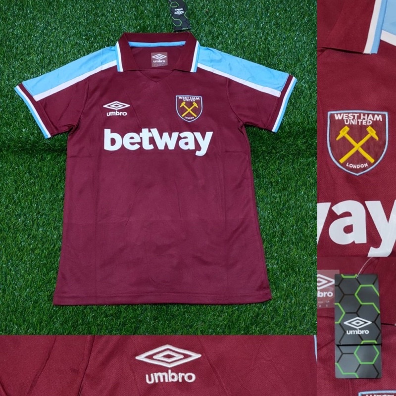 JERSEY BOLA JERSEY WEST HAM UNITED HOME 2021/2022 GRADE ORI IMPORT HIGH QUALITY PREMIUM WEST HAM UNI