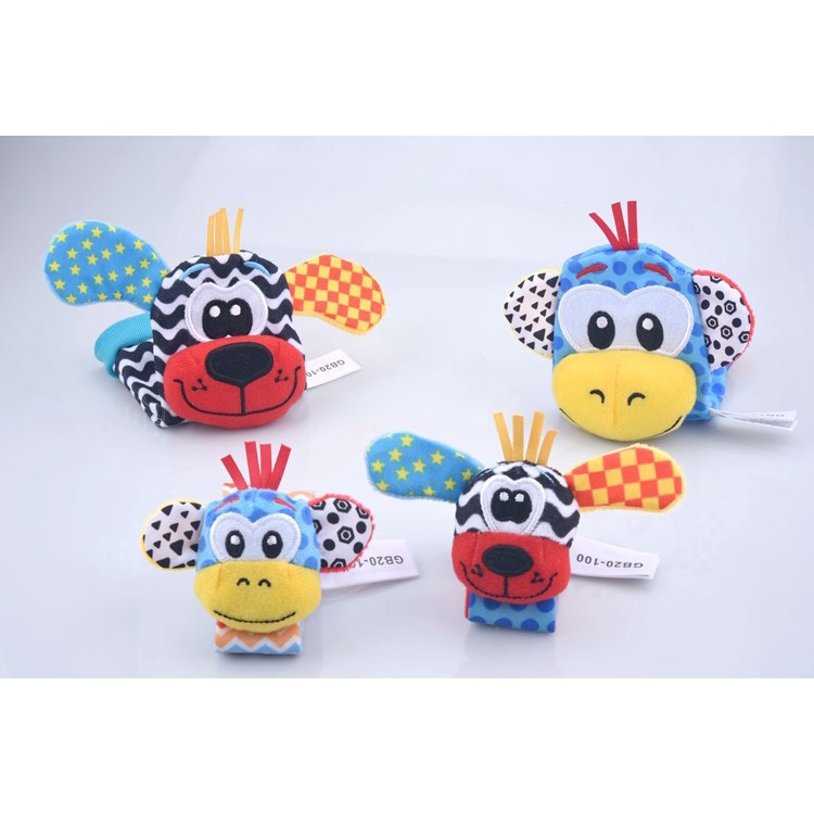 [BIG SALE] Mainan Bayi Rattle Gelang Kaos Kaki Rattle Mainan Bayi Wrist rattle set