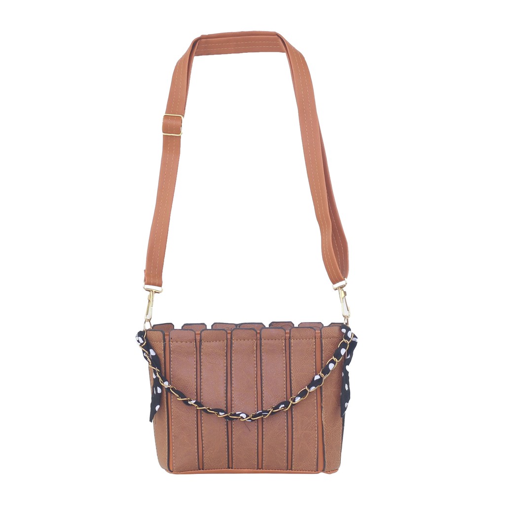Tas Selempang Wanita Premium Justina Mocca Tas Fashion Tas Murah Bahan Kuat Fashionable