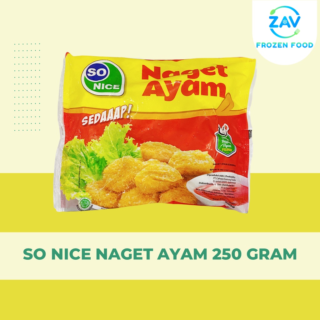 

SO NICE NAGET AYAM 250 GRAM