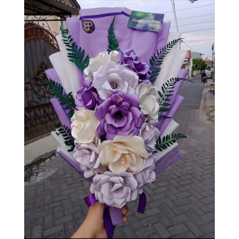 Buket Bunga Kertas Besar Dan Murah / Hadiah Wisuda / Big Flower Bouquet