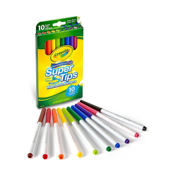 

CRAYOLA Washable Supertips Markers - 10 Color - 20 Color