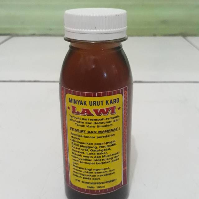 

Minyak Urut Karo "Lawi" (Versi Premium) 100ml