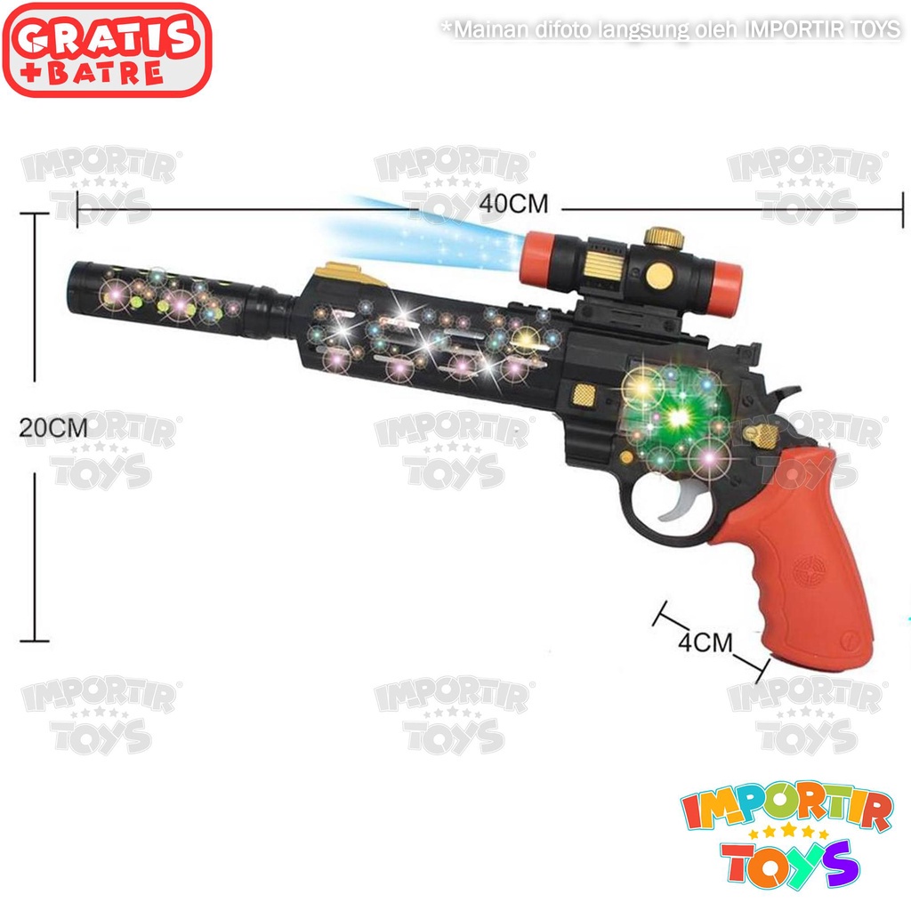 Tembakan Pistol Anak Bercahaya dan Suara Mainan Pistol Bayi Toys Kid