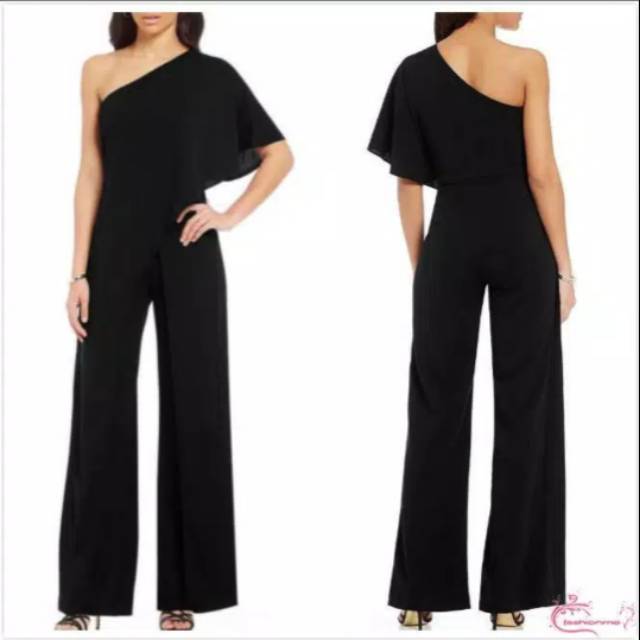 One shoulder jumpsuit
