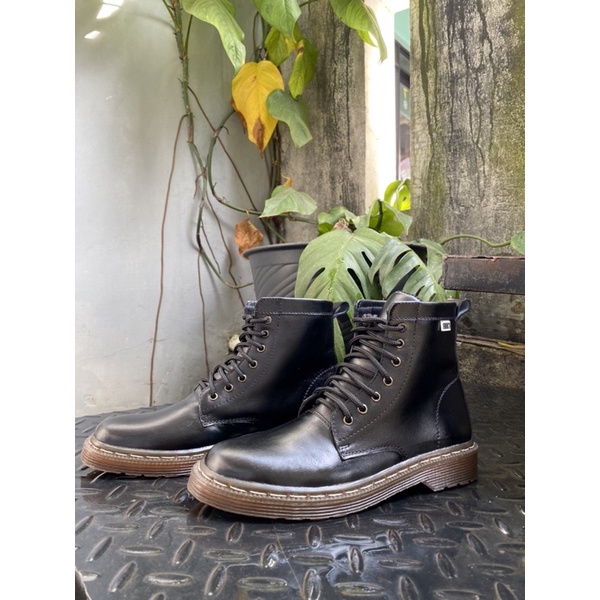 SIDIKS SEPATU DOCMART 8 hold SEPATU PDH UNISEX  PRIA&amp;WANITA KULIT SHOES BOOTS