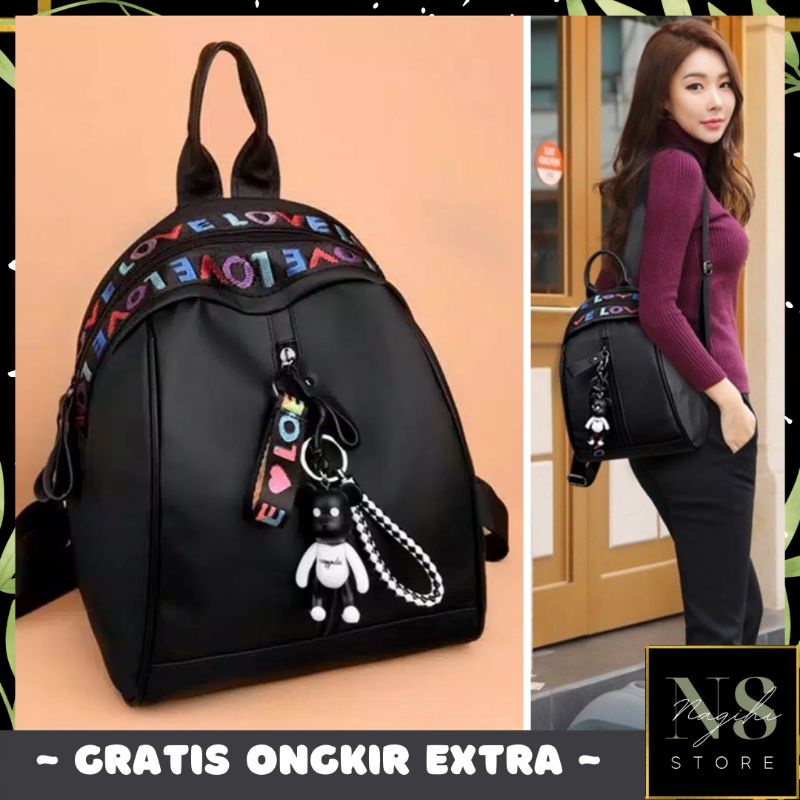 ✨NAGIHI✨ TAS LOVE LOVE - Backpack Micro Tas Ransel Fashion/ TAS KOREA