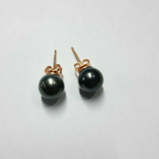 E#24 ANTING MUTIARA AIR LAUT GRADE A WARNA HITAM