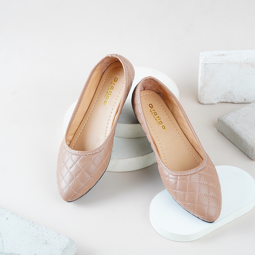 Sepatu Wanita Terbaru/Sepatu Kekinian/Flat Shoes&amp;Balerina/Slip On/Gratica Original/New KALULA