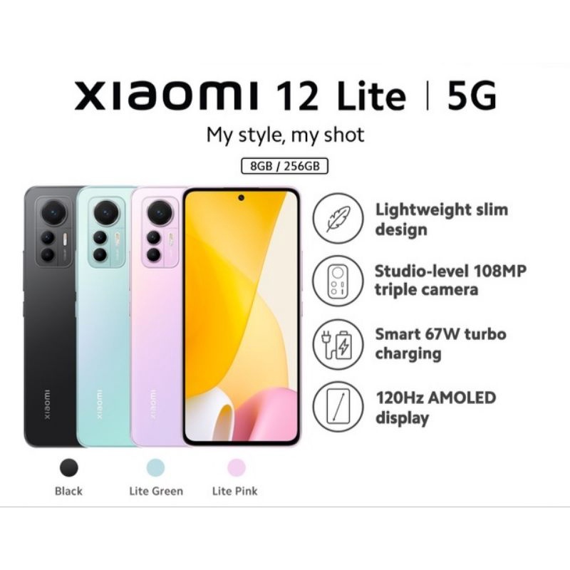 Xiaomi 12 Lite (8GB+256GB) Snapdragon® 778G 5G 108MP
