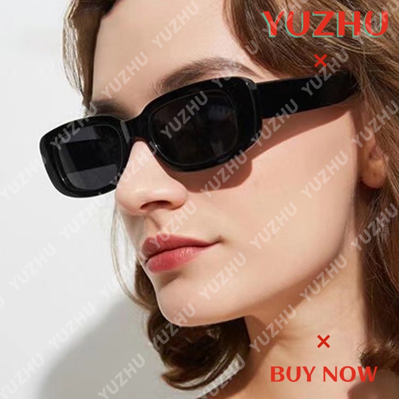 (YUZHU) TERSEDIA &amp; COD Kacamata Hitam Cewek Murah INS Fashion Kacamata Hitam Retro Gaya Sunglasses Women