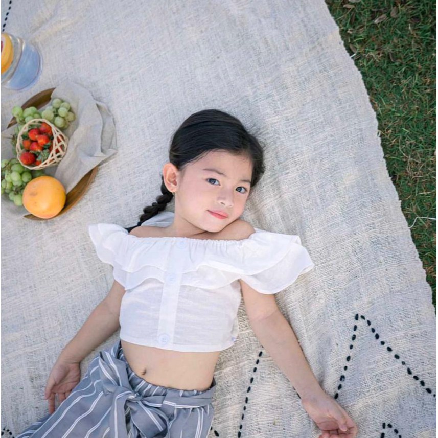 Lolita Set - Crop Top & Pants [BAJU ANAK PEREMPUAN/SETELAN ANAK PEREMPUAN]