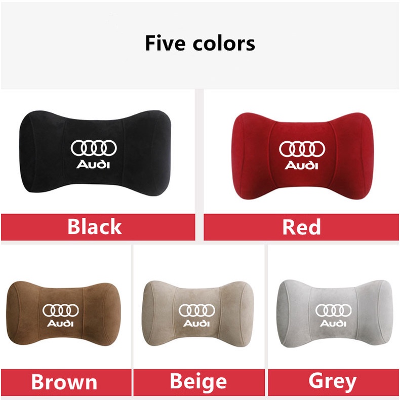 G-club Bantal Leher Bahan Kulit Rusa Untuk Audi A3 A4 Q3 Q5