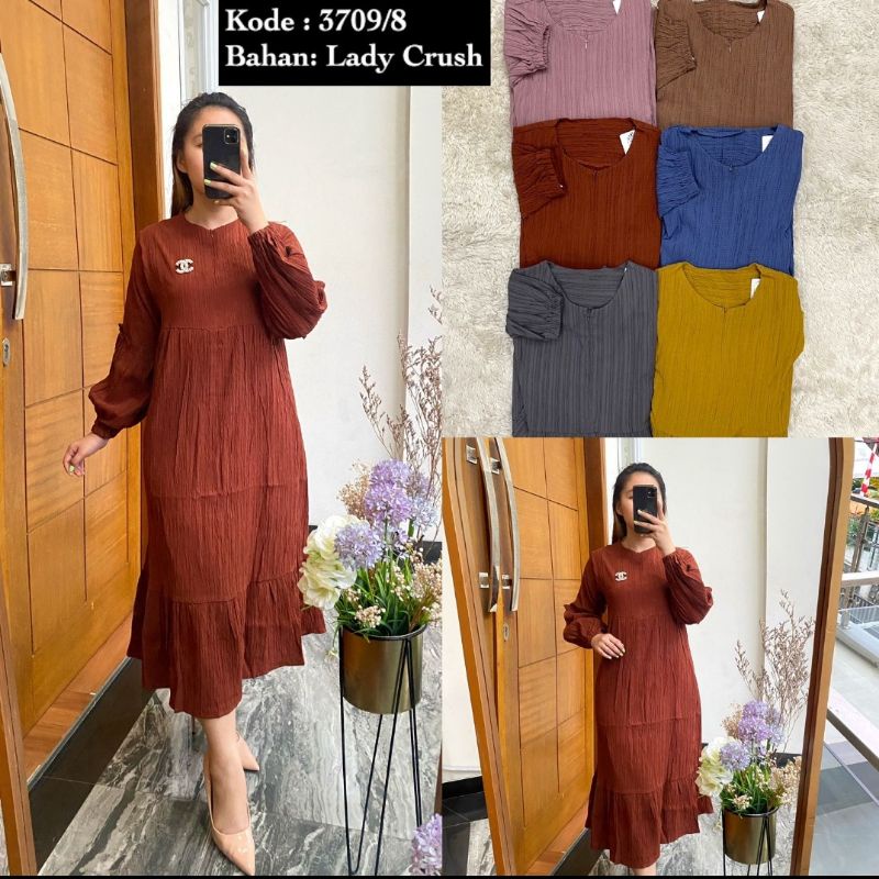 MIDI CRINGKEL SERAT KAYU//LADY CRUSH