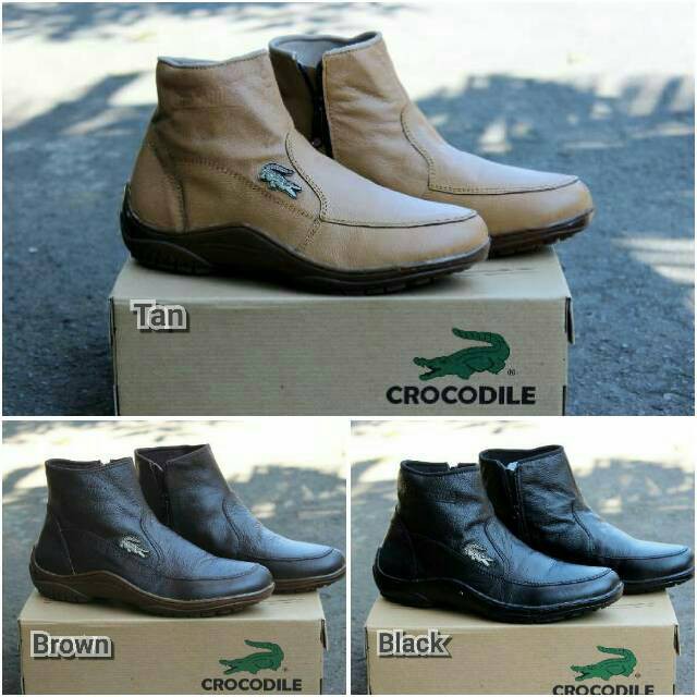 Sepatu pria crocodile slip on reseleting casual kerja kuliah touring dinas pantofel pdh pdl kulit