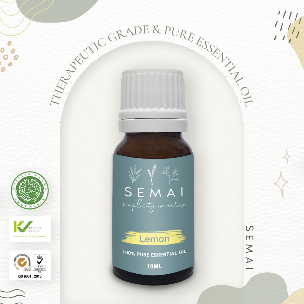 SEMAI Lemon Essential Oil Diffuser Aromatherapy Minyak Atsiri